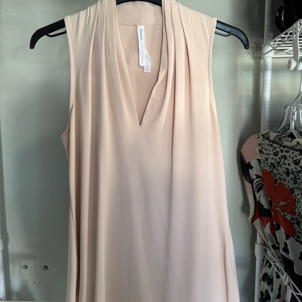 Elegant Blush Pink Sleeveless Top